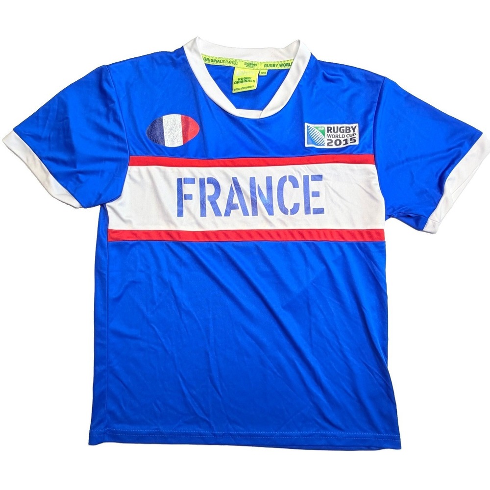 Rugby World Cup 2015 France Jersey Youth 10 Blue Official Rugby Originals